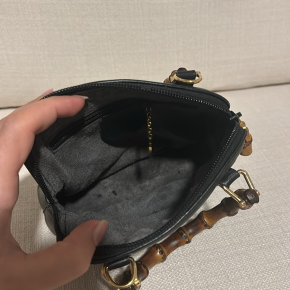 Vintage Gucci Black Mini Bag with Bamboo Handles - Picture 9 of 10